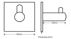 Merkloos Handdoekhaak Set Van 4 Stuks Zonder Boren RVS Zwart Vierkant Zelfklevend Badjas Theedoek Hanger Keuken Badkamer Handdoek Haakjes -Badkamer Wijs 1200x661