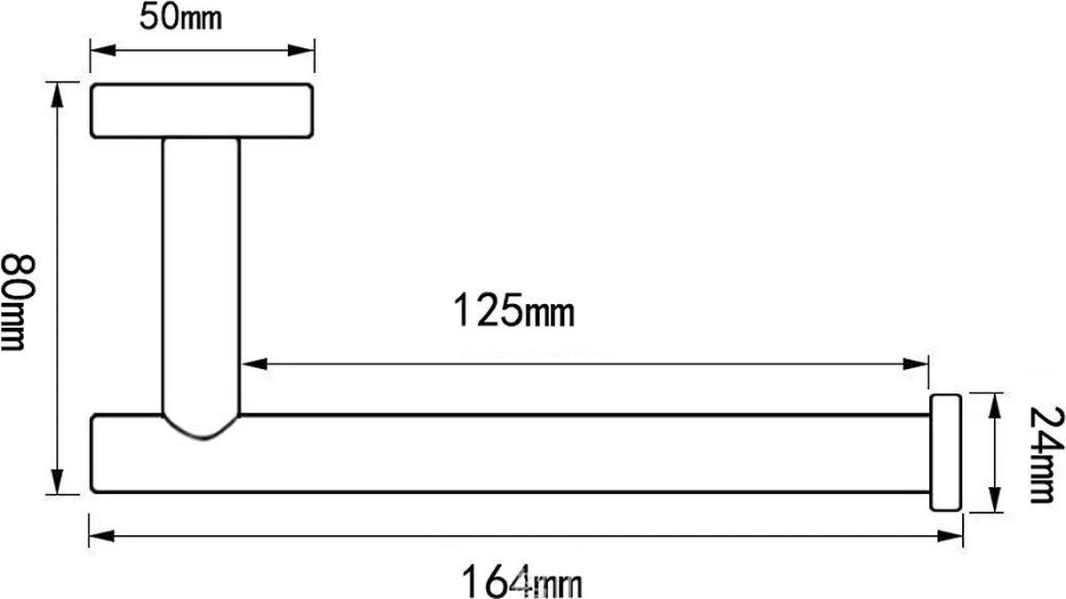 Design Toiletrolhouder - WC Rolhouder - RVS Mat Zwart - Incl. Schroeven 4 Design Toiletrolhouder - WC Rolhouder - RVS Mat Zwart - Incl. Schroeven - Afbeelding 2