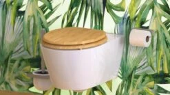 SCHÜTTE WC-Bril 81001 NATURAL BAMBOO - Massief Bamboe - Verchroomde Scharnieren -Badkamer Wijs 1200x675 47