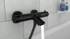 SCHÜTTE London Thermostatische Badkraan - Hartafstand 150 Mm - Zwart Mat -Badkamer Wijs 1200x675 55