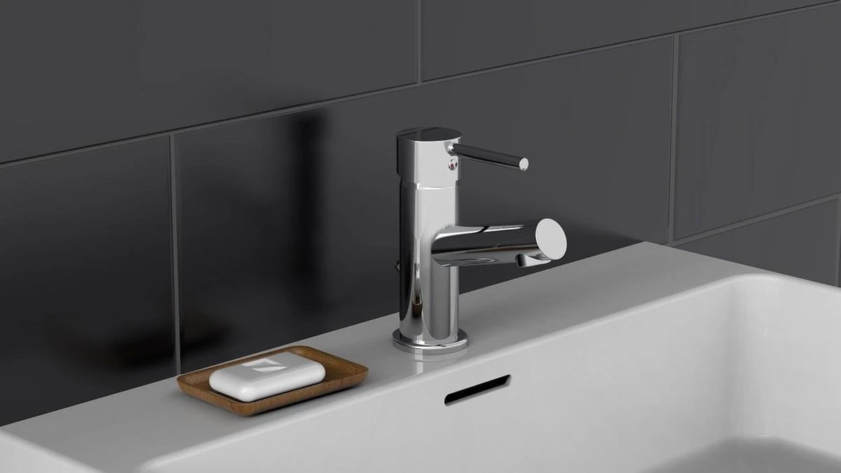 SCHÜTTE Laurana Wastafelkraan - Mengkraan - Met Waste - Chroom 7 SCHÜTTE Laurana Wastafelkraan - Mengkraan - Met Waste - Chroom - Afbeelding 5