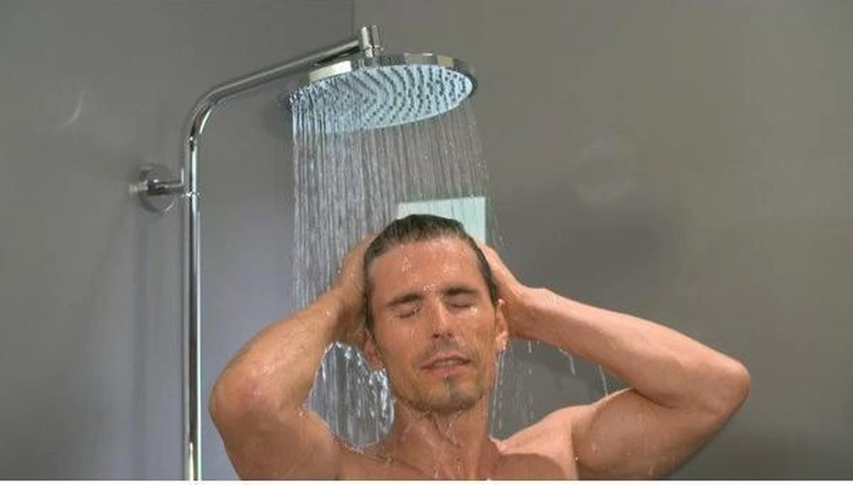 Hansgrohe Crometta S 240 Showerpipe - 1jet - Incl. Thermostaat - Chroom 9 Hansgrohe Crometta S 240 Showerpipe - 1jet - Incl. Thermostaat - Chroom - Afbeelding 7