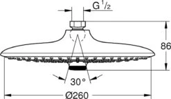GROHE QuickFix Vitalio Joy 260 Douchekop - Ø 26 Cm - EcoJoy - 3 Straalsoorten 9 GROHE QuickFix Vitalio Joy 260 Douchekop - Ø 26 Cm - EcoJoy - 3 Straalsoorten -Badkamer Wijs 1200x695