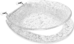 Navaris Toiletbril Met Glitter Design - Transparante Wc-bril 42 X 36 X 4,5 Cm - Makkelijk Te Bevestigen -Badkamer Wijs 1200x707 2