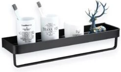 Merkloos Doucherek Zonder Boren 2x 30 Cm – Doucherek – Doucherek Hangend – Badkamerrek – Zonder Boren – IP68 Waterdicht – 4KG Draagkracht – Zwart RVS 18 Merkloos Doucherek Zonder Boren 2x 30 Cm – Doucherek – Doucherek Hangend – Badkamerrek – Zonder Boren – IP68 Waterdicht – 4KG Draagkracht – Zwart RVS -Badkamer Wijs 1200x712 4