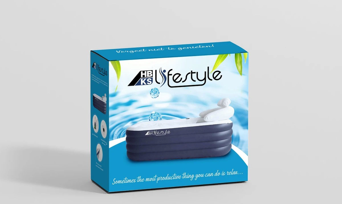 HBKS Lifestyle Bad – Opblaasbaar Ligbad – Bath Bucket – Zitbad Voor Volwassenen - Ijsbad Wim Hof Methode - Badkuip – Ice Bath – Blauw 10 HBKS Lifestyle Bad – Opblaasbaar Ligbad – Bath Bucket – Zitbad Voor Volwassenen - Ijsbad Wim Hof Methode - Badkuip – Ice Bath – Blauw - Afbeelding 8