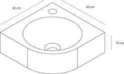Differnz Cleo Fonteinset - Wasbak Natuursteen - Zwart - Gebogen Kraan - Chroom - Standaard Greep - 30 X 30 X 10 Cm -Badkamer Wijs 1200x723 3