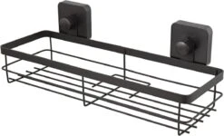 Merkloos Zelfklevend Zwart Doucherek - Ophangbaar Badrek Met Zuignap - Hangend Badkamer Rekje - Douchemandje Voor Muur/Wand Bevestiging -Badkamer Wijs 1200x728 1