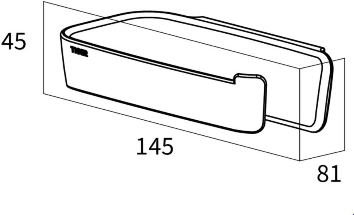 Tiger Tess - Toiletrolhouder Zonder Klep - Zwart 16 Tiger Tess - Toiletrolhouder Zonder Klep - Zwart - Afbeelding 14