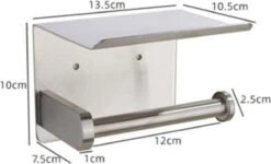 Toiletrolhouder RVS Kleur Met Telefoonhouder - Wc-rol Houder - Mobiele Telefoonhouder - Bevestigen Zonder Boren Toiletrolhouders Met Planchet 9 Toiletrolhouder RVS Kleur Met Telefoonhouder - Wc-rol Houder - Mobiele Telefoonhouder - Bevestigen Zonder Boren Toiletrolhouders Met Planchet -Badkamer Wijs 1200x730 3