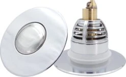 Lenga Universele RVS Afvoerstop - Pop-up Systeem - Afvoerplug - Haarvanger - Gootsteenstop - Afvoerzeef - Afvoerpluggen