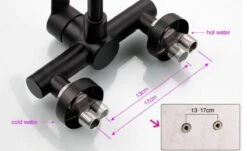 Merkloos Inbouw Wastafelkraan 8654-CB - Muurkraan - RVS - Mat Zwart -Badkamer Wijs 1200x733 2