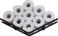 LOFT42 Jef Reserverolhouder - Zwart Metaal - 51x10x13 -Badkamer Wijs 1200x733