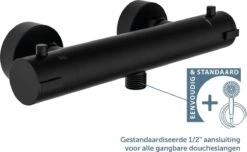 SCHÜTTE London Thermostatische Douchekraan - Hartafstand 150 Mm - Zwart Mat -Badkamer Wijs 1200x740 3