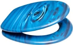 IGOODS WC-brillen - Toiletbrilhoes - 1 St - Universeel - Toiletdeksel Met Softclose - Houten Toiletdeksel - Marineblauw -Badkamer Wijs 1200x745