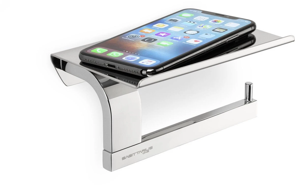 Sagittarius One 160S1 WC Rolhouder | Toiletrolhouder Met Plankje | Gepolijst RVS WC Papier Houder | Toiletpapier Houder 3 Sagittarius One 160S1 WC Rolhouder | Toiletrolhouder Met Plankje | Gepolijst RVS WC Papier Houder | Toiletpapier Houder