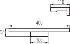 LED Spiegellamp Badkamer 40cm - 8W 4000K Helder Wit Licht - Chrome 8 LED Spiegellamp Badkamer 40cm - 8W 4000K Helder Wit Licht - Chrome -Badkamer Wijs 1200x757