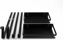 Doucherek Zonder Boren - Zwart - 2-Laags Doucherekje - Hangend Aan Douchewand -Badkamer Wijs 1200x758 1