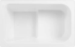 Saqu Zitbad - Mobiel Bad - 103x65cm - Wit - Incl Bijbehorende Poot En Zonder Afvoer -Badkamer Wijs 1200x759