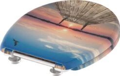 SCHÜTTE WC-Bril 82378 SUNSET SKY - Duroplast - Soft Close - Afklikbaar - RVS-Scharnieren - Decor - 3-zijdige Print -Badkamer Wijs 1200x760 4