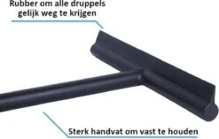 Douche Wisser Met Zuignap - Zwart - Raam Wisser - Raam Trekker - Badkamer Trekker - Badkamer Wisser -Badkamer Wijs 1200x763 1