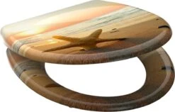 SCHÜTTE WC-Bril 82373 SEA STAR - Duroplast - Soft Close - Afklikbaar - RVS-Scharnieren - Decor - 3-zijdige Print -Badkamer Wijs 1200x770 5