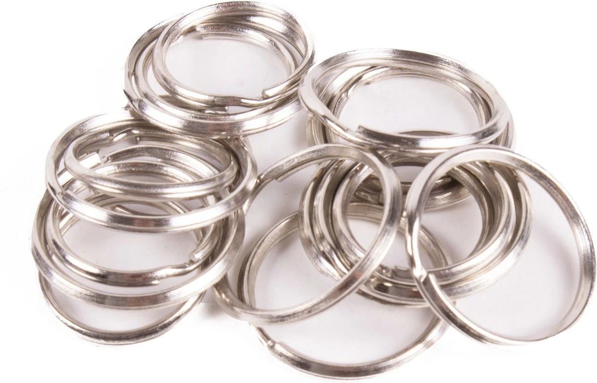 Benson Sleutelringen Metaal - 25 & 30 Mm - 20 Delig 3 Benson Sleutelringen Metaal - 25 & 30 Mm - 20 Delig