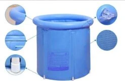 OpblaasbaarDirect | Opblaasbaar Bad - 1 Persoons Balkonbad - IJsbad / Tub Met Afvoerslang En Opblaasbare Rand - Met Comfortable Zitting - 75x80cm - Ijschallenge -Badkamer Wijs 1200x780 1