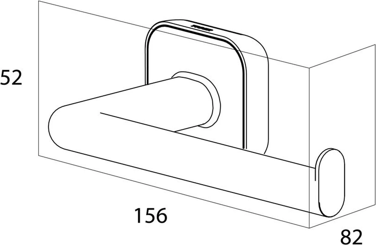 Tiger Carv - Toiletrolhouder Zonder Klep Met L-vorm - Zwart 4 Tiger Carv - Toiletrolhouder Zonder Klep Met L-vorm - Zwart - Afbeelding 2