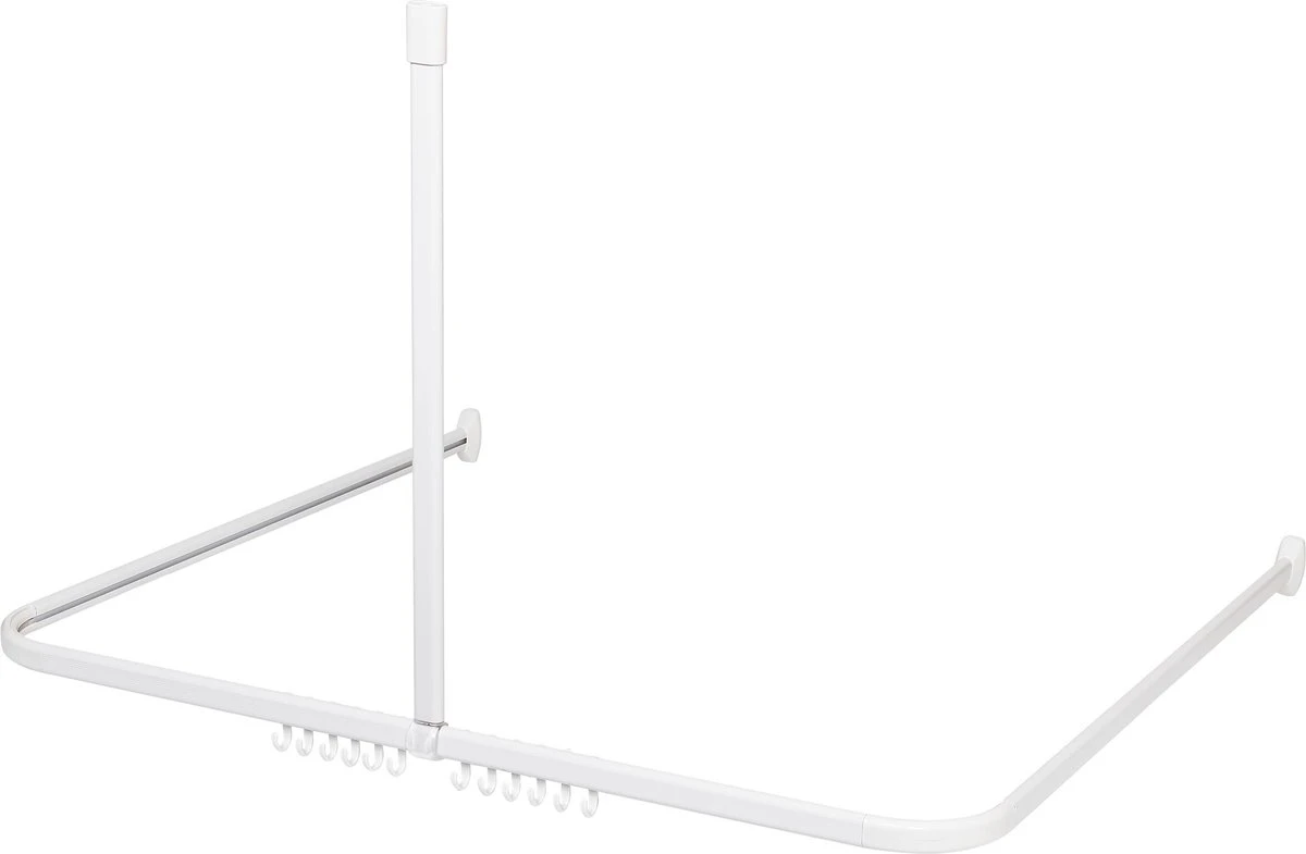 Sealskin - Easy Roll Douchegordijnstangset - 90x90x90 Cm - Wit 10 Sealskin - Easy Roll Douchegordijnstangset - 90x90x90 Cm - Wit - Afbeelding 8