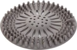Silicone Afvoerstop Voor In De Keuken En Badkamer | Gootsteen Zeef | Afvoerplug | Doucheput | Anti-haar Afvoer Stop | Anti Verstopping | Ontstopper | Gootsteen Zeef | Grijs |