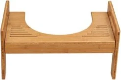 Merkloos Decopatent® Bamboe Toiletkrukje - WC Krukje - Juiste Zithouding Op Het Toilet - Betere Stoelgang Door Natuurlijke Hurkhouding -Badkamer Wijs 1200x798 15