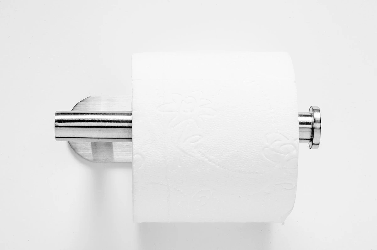 Toiletrolhouder Zonder Boren - Zilver - RVS WC Rolhouder Zelfklevend 4 Toiletrolhouder Zonder Boren - Zilver - RVS WC Rolhouder Zelfklevend - Afbeelding 2