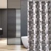 Su.B.dgn Douchegordijn 120x180 Anti Schimmel Polyester Badkamer Douchegordijn Wasbaar Met 12 Ringenl | Grijs Vierkant -Badkamer Wijs 1200x799 17