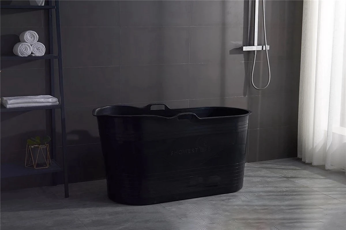 LIFEBATH - Zitbad Mira - Bath Bucket XL - Inclusief Hoofdkussen - 400L - Ligbad 122 Cm - Zwart 8 LIFEBATH - Zitbad Mira - Bath Bucket XL - Inclusief Hoofdkussen - 400L - Ligbad 122 Cm - Zwart - Afbeelding 6