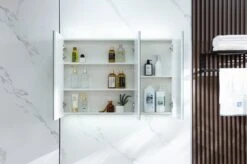 Merkloos Spiegelkast Badkamer - Spiegelkast - Badkamermeubel - Spiegelkast Met Verlichting - 100 X 70 Cm -Badkamer Wijs 1200x799 29