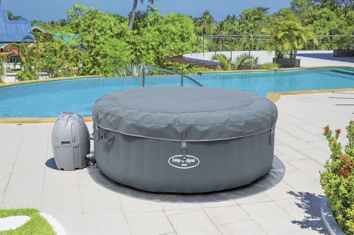 Bestway Lay-Z-Spa Jacuzzi ''Bali Airjet'' Bubbelbad Voor 4 Personen, Inclusief Soft-touch Bedieningspaneel 12 Bestway Lay-Z-Spa Jacuzzi ''Bali Airjet'' Bubbelbad Voor 4 Personen, Inclusief Soft-touch Bedieningspaneel - Afbeelding 10