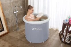 HBKS Zitbad - Bath Bucket - Ice Bath - Dompelbad - Voor Volwassenen En Kinderen - Inclusief Tas - Ijsbad Wim Hof Methode - Inclusief Ijsbad Ebook - Grijs -Badkamer Wijs 1200x800 101