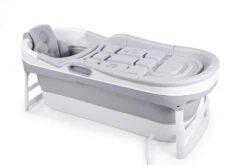 HelloBath Opvouwbaar Zitbad - Bath Bucket - 148cm - 220L - Extra Lang - Incl. Badkussen & Opberghoes -Badkamer Wijs 1200x800 104