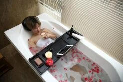 Merkloos Decopatent® Badplank - Uitschuifbaar 75 -> 110 Cm - Verstelbaar Bamboe Badrekje Voor In Bad - Boekenhouder - Tablethouder - Zwart 17 Merkloos Decopatent® Badplank - Uitschuifbaar 75 -> 110 Cm - Verstelbaar Bamboe Badrekje Voor In Bad - Boekenhouder - Tablethouder - Zwart -Badkamer Wijs 1200x800 2