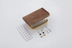 Lopoleis WC Rolhouder – Luxe Toiletrolhouder Walnoothout – Goud – Zelfklevend – WC Rolhouder Zonder Boren – Toiletrolhouder Met Plankje – WC Rolhouder Goud – Badkamer Accessoires -Badkamer Wijs 1200x800 32