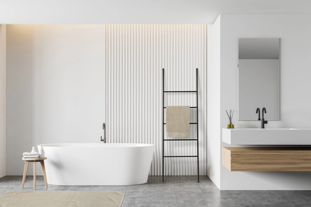 Lifa Bathing Handdoekladder - Multifunctionele Handdoekenrek - Zwarte Handdoekhouder - Staand - 5 Treden - Metaal - Voor Kleding, Handdoeken En Beddengoed - Badkamer, Keuken En Woonkamer - 50 X 160 Cm 3 Lifa Bathing Handdoekladder - Multifunctionele Handdoekenrek - Zwarte Handdoekhouder - Staand - 5 Treden - Metaal - Voor Kleding, Handdoeken En Beddengoed - Badkamer, Keuken En Woonkamer - 50 X 160 Cm