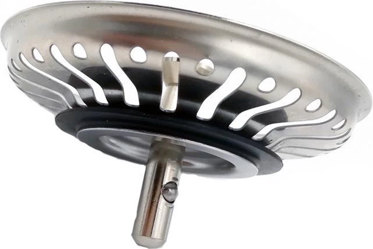 Merkloos Gootsteen Afvoerplug - 83 Mm - RVS Afvoerzeef Spoelbak - Korfplug 15 Merkloos Gootsteen Afvoerplug - 83 Mm - RVS Afvoerzeef Spoelbak - Korfplug - Afbeelding 13