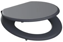 SCHÜTTE WC-Bril 80104 SPIRIT ANTHRAZIT - MDF-Hout - Soft Close - Verchroomde Scharnieren - Gelakt - Gesatineerd Antraciet -Badkamer Wijs 1200x804 3