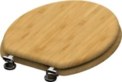 SCHÜTTE WC-Bril 81101 NATURAL BAMBOO - Massief Bamboe - Soft Close - Verchroomde Scharnieren 14 SCHÜTTE WC-Bril 81101 NATURAL BAMBOO - Massief Bamboe - Soft Close - Verchroomde Scharnieren -Badkamer Wijs 1200x804 9