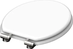 SCHÜTTE WC-Bril 84100 WHITE - MDF-Hout - Soft Close - Verchroomde Scharnieren - Gelakt - Wit -Badkamer Wijs 1200x805 2