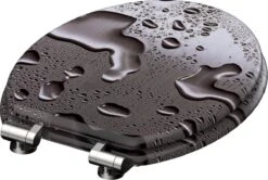 SCHÜTTE WC-Bril 80123 GREY STEEL - MDF-Hout - Soft Close - Verchroomde Scharnieren - Decor - 3-zijdige Print -Badkamer Wijs 1200x805 3