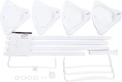 Hoppa! Telescopisch Doucherek Zonder Boren / Uitschuifbaar Douche Rek Van 85-305 Cm - Badopbergrek - Wit 17 Hoppa! Telescopisch Doucherek Zonder Boren / Uitschuifbaar Douche Rek Van 85-305 Cm - Badopbergrek - Wit -Badkamer Wijs 1200x806 1