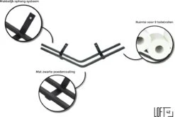 LOFT42 Jef Reserverolhouder - Zwart Metaal - 51x10x13 -Badkamer Wijs 1200x808 1