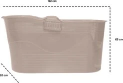 LIFEBATH - Zitbad Mira - Bath Bucket XL - 400L - Ligbad 122 Cm - Costa Rica Sand 11 LIFEBATH - Zitbad Mira - Bath Bucket XL - 400L - Ligbad 122 Cm - Costa Rica Sand -Badkamer Wijs 1200x811